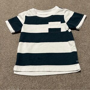 Little Bipsy Navy and White Striped Tee